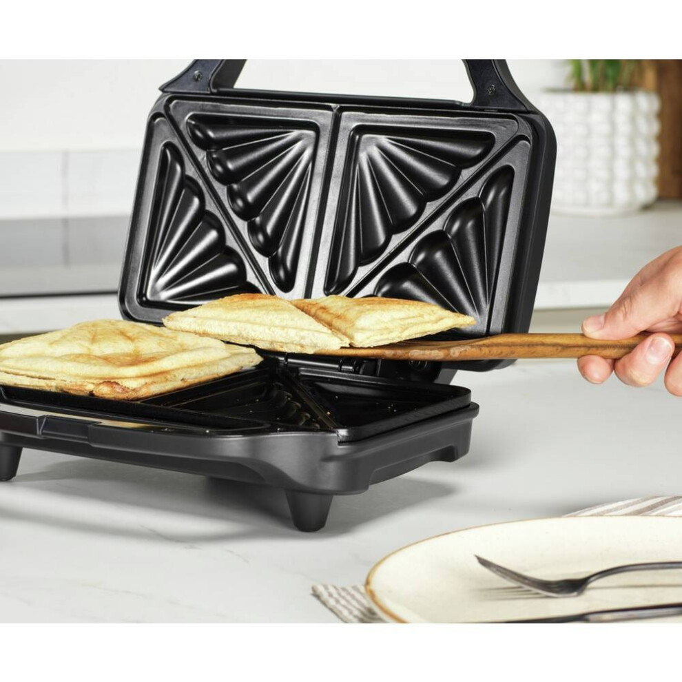 Salter EK6344MBLK Kuro XL 2 Slice Sandwich Toaster - Black