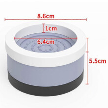 (B) 1PC Plastic Bed Risers New Adjustable Round Furniture Raise Blocks Heavy Duty Furniture Risers
