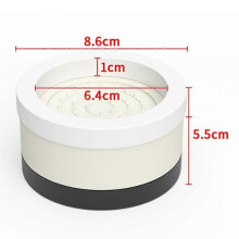 (C) 1PC Plastic Bed Risers New Adjustable Round Furniture Raise Blocks Heavy Duty Furniture Risers