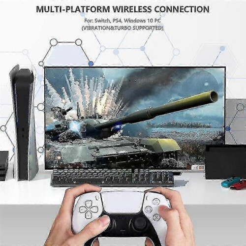 R100 Pro USB Receiver Wireless Adapter Gamepad Converter for Ps4 Ps5 Series Switch Controller Bluetooth 1