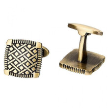 1Pair Chic Antique Brass Square Cuff Links Mens Shirt Cufflinks for Wedding Party