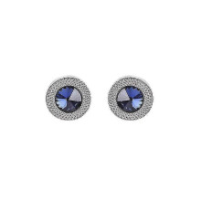 Stylish Rhinestone Round Cufflinks for Men's Shirts, Suitable for Various Occasions - Jxlgv