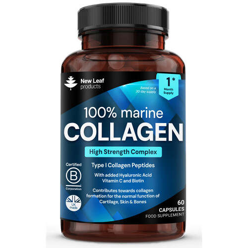 Hydrolised 100% Marine Collagen Capsules 1200mg Type 1 Collagen