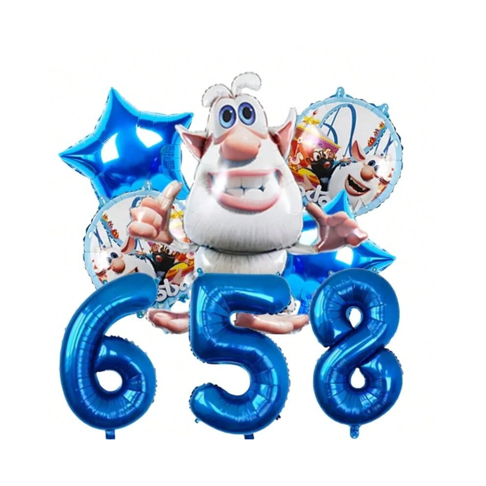 Cartoon Big Eyed Rat Aluminium Foil Balloons Kids Birthday Party Decoration Children Gifts Bubaed Number Globos5 Th 6th Birthda