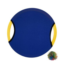 (Blue) Trampoline Paddle Ball Game Bouncy Paddle & Stringy Ball Toss and Catch Game Sensory Training for Lawn Party Beach Boys Girls
