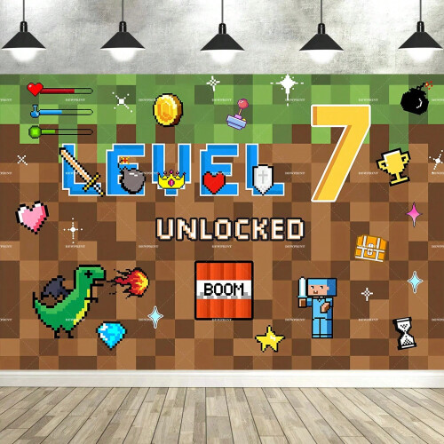 Personalized Wall Décor | Super Mario Game Backdrop| Tapestry - Happy Birthday Party - Photo