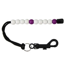 (White Purple) Golf Stroke Counter Golf Beads Golf Counter Score Accessory Golf Bead Counter