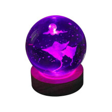(Style 6) 3D Glowing Planetary Galaxy Astronaut Crystal Ball Night Lights Led Night Light Galaxy Starry Light For Bedroom