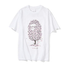 (M, 11) 2023 Japanese T-shirt For Men Aasual Letter Print Round Neck Short-sleeved Bapes T Shirts Short Sleeve Cotton Unisex T Shirt