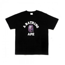(M, 2) 2023 Japanese T-shirt For Men Aasual Letter Print Round Neck Short-sleeved  Bapes T Shirts Short Sleeve Cotton Unisex T Shirt