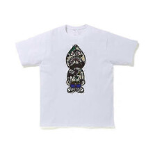 (L, 1) 2023 Japanese T-shirt For Men Aasual Letter Print Round Neck Short-sleeved  Bapes T Shirts Short Sleeve Cotton Unisex T Shirt