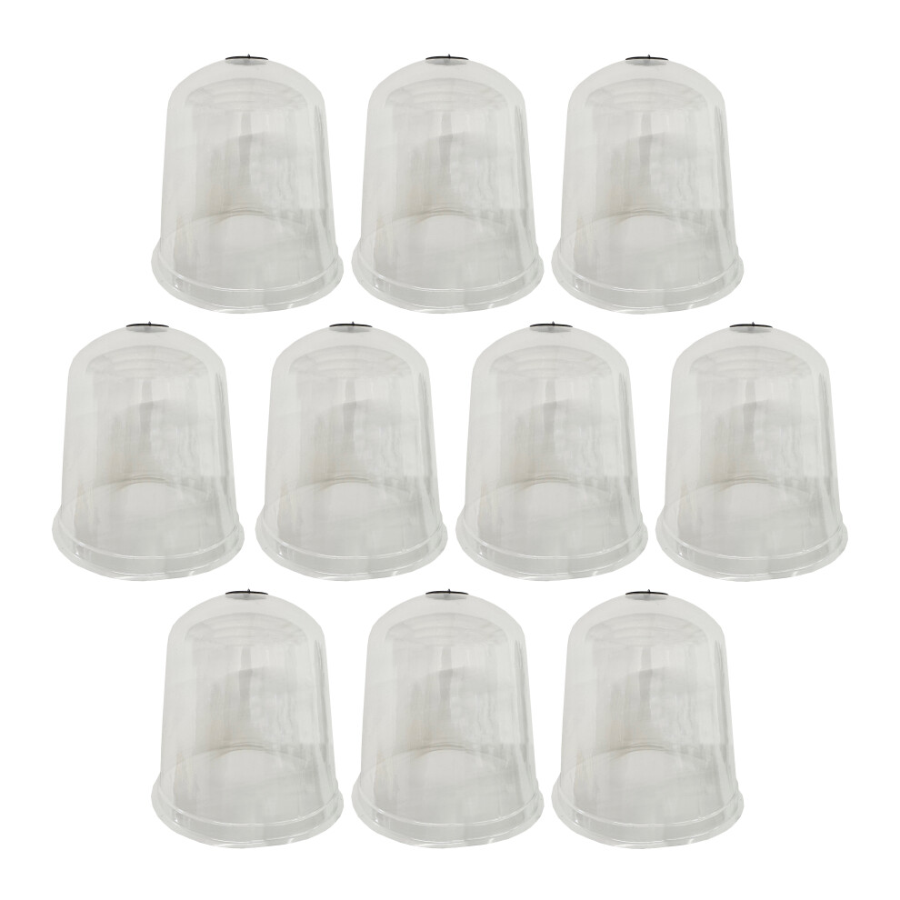 Selections Plastic Plant Protection Bell Cloches With Ground Pegs (Pack Of 10)