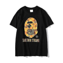 (XXXL, 12) 2023 Japanese T-shirt For Men Aasual Letter Print Round Neck Short-sleeved  Bapes T Shirts Short Sleeve Cotton Unisex T Shirt