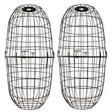 Large Squirrel Proof Hanging Bird Feeder Protection Cage (Set of 2)