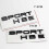 Gloss Black Letters Sport Hse Trunk Tailgate Nameplate Logo for Range Rover 4