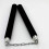 (Black) Durable Metal Chain Martial Sponge Nunchaku Show 5