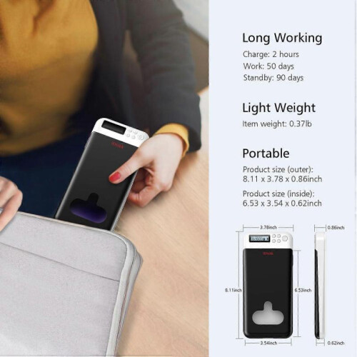 (Black) IDiskk phone lock box with timer, suitable for Android iPhone timing lock box 1