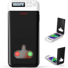 (Black) IDiskk phone lock box with timer, suitable for Android iPhone timing lock box