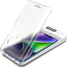 (Transparent) IDiskk phone lock box with timer, suitable for Android iPhone timing lock box