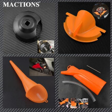 Pièces Auto,Jeu d'entonnoir de filtre à huile, boîtier primaire, capuchon de filtre à huile pour Harley Touring - Type Set 1 Auto