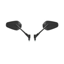 Paire de Retroviseurs Universels - M8 + 2 embouts - Noir - SIFAM Auto