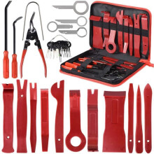 31 pezzi di strumenti meccanici per auto, kit di pulizia per auto, copertura per auto, accessori per la riparazione di clip per rimozione