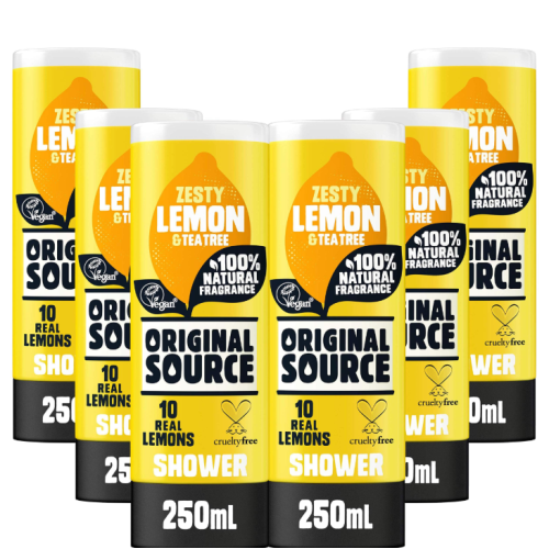 Original Source Original Source Shower Gel Lemon and Tea Tree 250ml Pack of 6