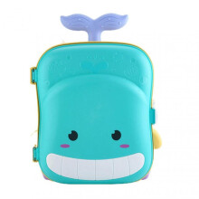 (Beach Style, The Whale Green) Beach Sand Toy Set with Storage Suitcase Water Toy Set for Children Kids
