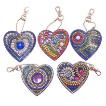 DIY Keychain Diamond Drawing Christmas Gift Diamond Sticker Embroidery Double -sided Drill Acrylic K