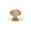 (30mm Knob) Satin Brass Octagonal Cabinet Handles 1