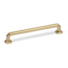 (160mm Handle) Satin Brass Octagonal Cabinet Handles
