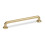 (160mm Handle) Satin Brass Octagonal Cabinet Handles 1