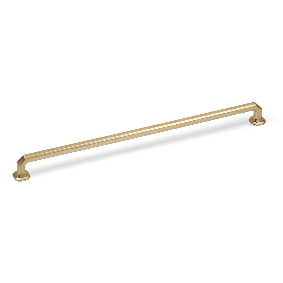 (320Mm Handle) Satin Brass Octagonal Cabinet Handles 5056767303422