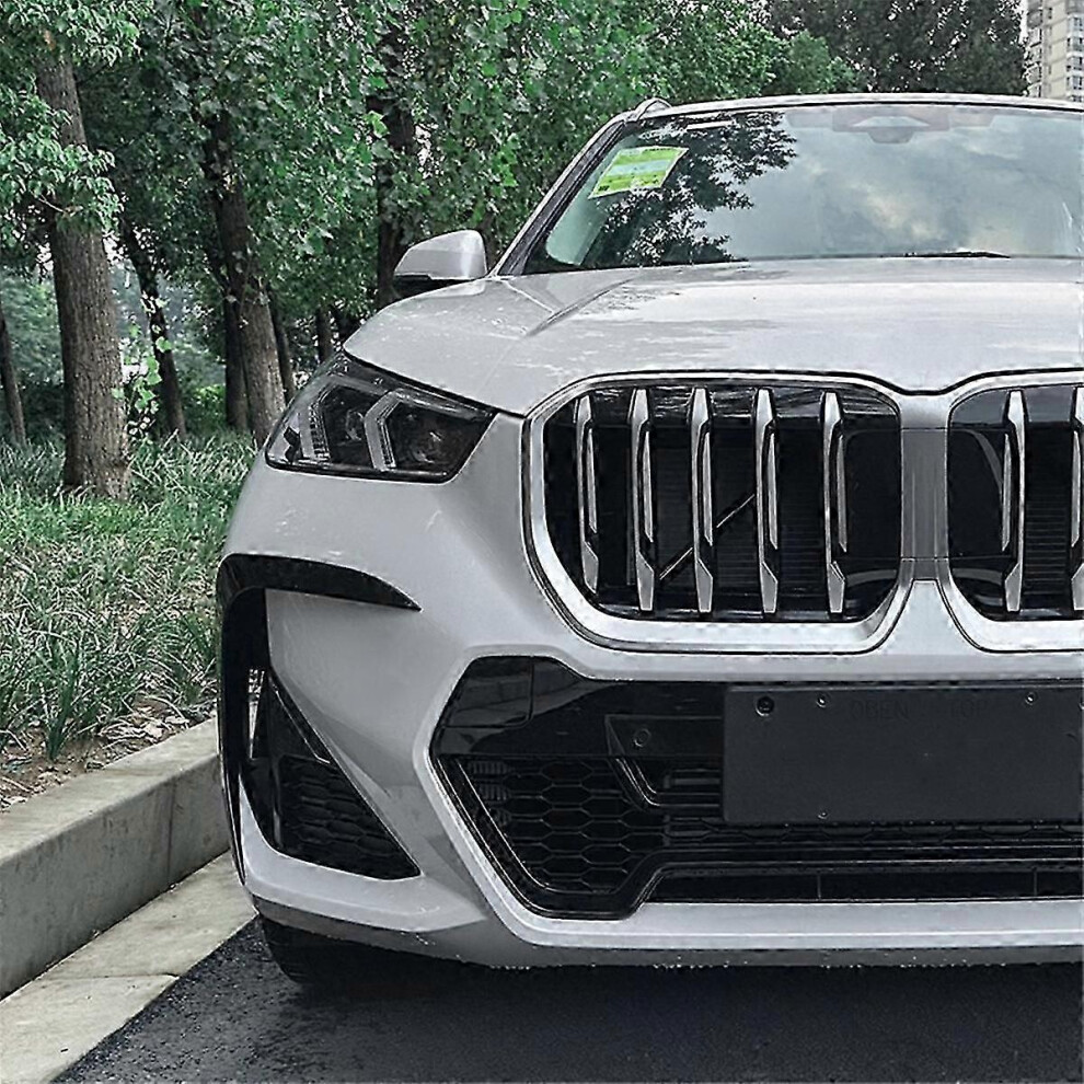 Glossy Front Spoiler Wind Knife Suitable For X1 U11 Ix1 20I 23I 30E 25E M35i 2022-24 Bumper Surround Black 9421490963674