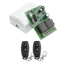 433MHz Fernbedienung Schalter Drahtlose Relais 2CH Modul RF Sender DC 5V 12V 24V 30V geeignet für