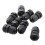 8 PCS PG7 Black Plastic Waterproof Cable Gland Connector 3-6.5mm 1