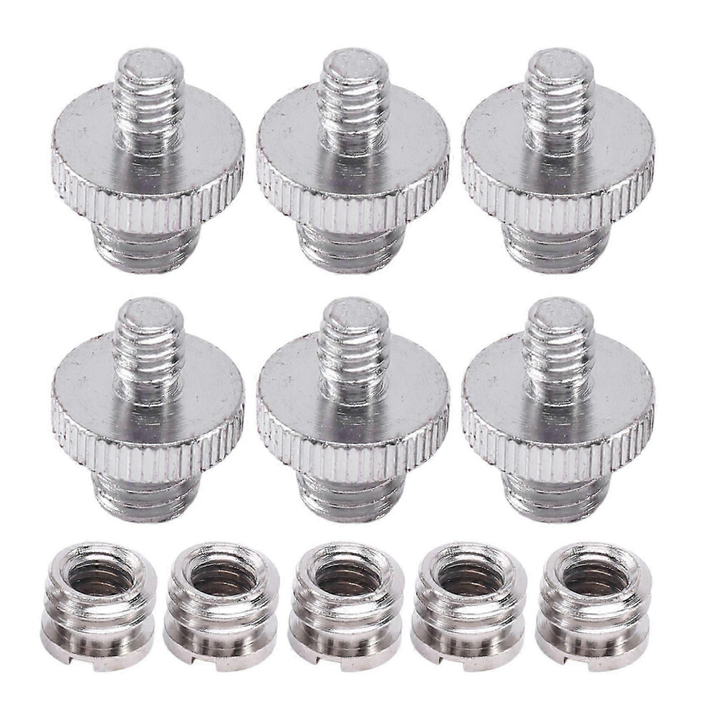 1/4 Inch 3/8 Inch Converter Threaded Screw Adapter Mount Set Camera/Tripod/ Monopod/Ballhead/ Light 9421490964732