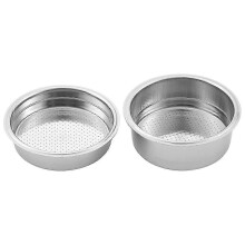 2 kpl 51 mm ruostumattomasta teräksestä valmistettuja kahvinkeittimiä paineistettu suodatinkori, jauhekori,