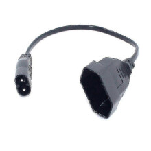 C8 Male To Europe Schoko Cee7/16 Outlet Female Socket Power Extension Cable suitable for Pdu Ups 35cm