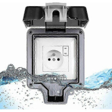 Waterdichte buitenstopcontact IP66, waterdicht, 16A (met schakelaar)