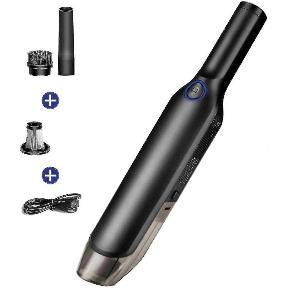 Aspirateur de voiture, aspirateur à main sans fil, portable 120 W 2000 mAh avec filtre HEPA lavable