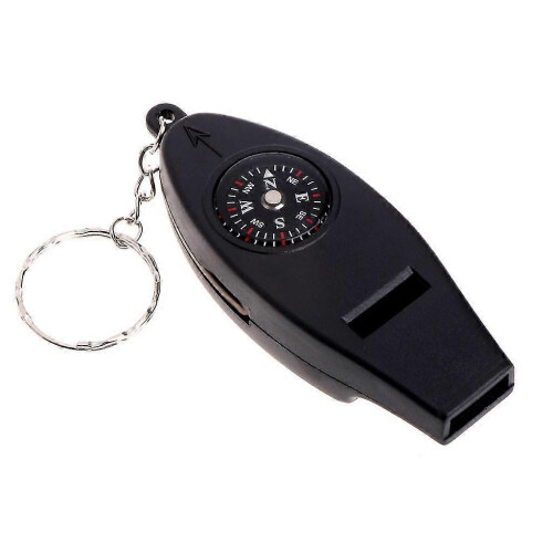Termometer Nödresor Vandring Camping Survival Whistle Compass Magnifier