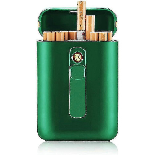 suitable for Portable Case For 20 Cigarettes With Usb Rechargeable Light-CHENG DU SI XI