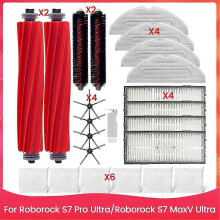Accessory Kit suitable for S7 Pro Ultra S7 MaxV Ultra Main Side Brushes HEPA Filters Mop Cloth Dust