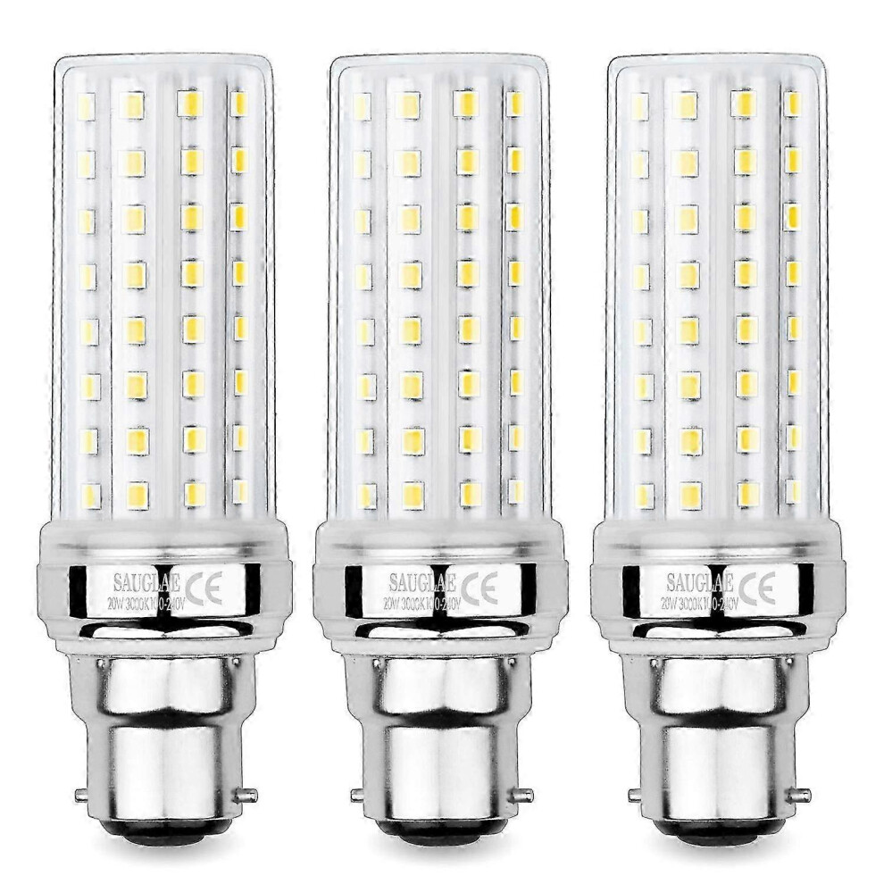 Suitable For 20W Led Corn Lights, 150W Equivalent Incandescent Bulb, 2300Lm, 3000K Warm B22 Bayonet White 9421490976438