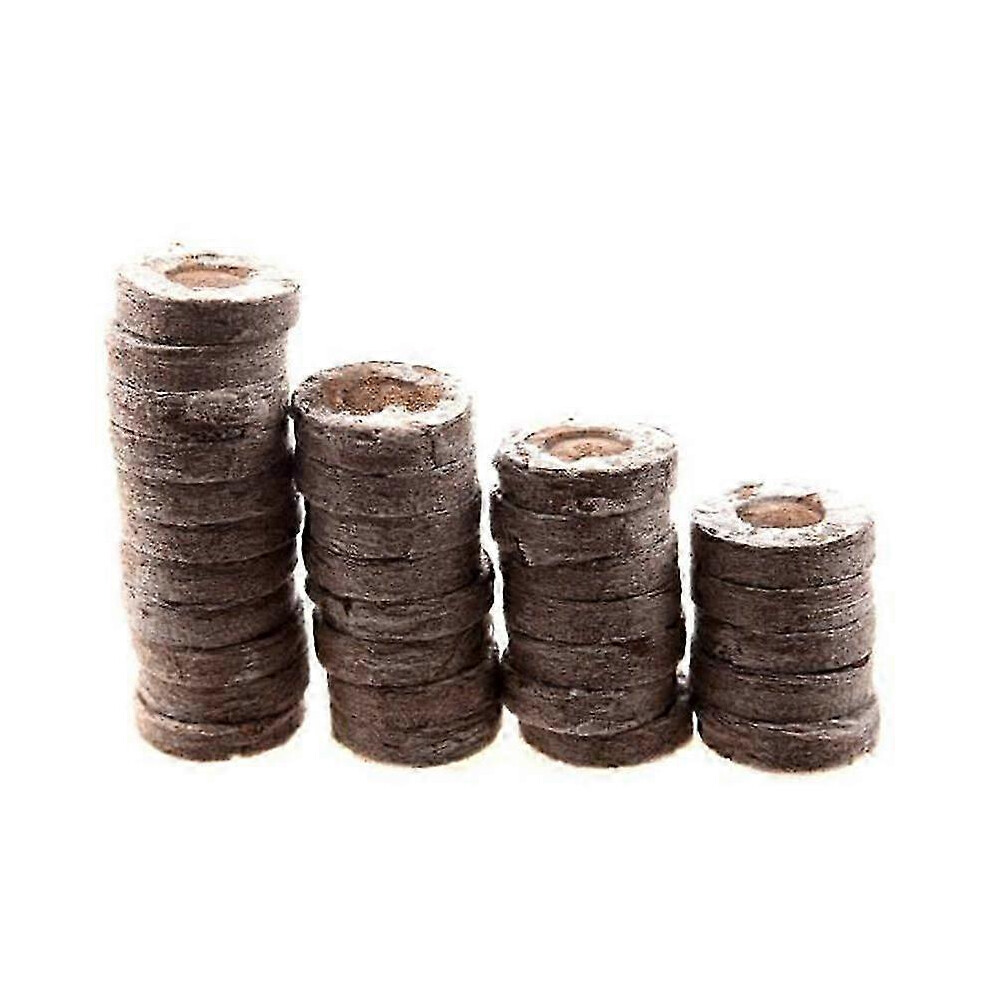 suitable for 100Pcs Professional Peat Pellets Plant Starting Soil Block Jiffy Seedling Plugs Environmental