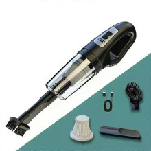 Convient pour aspirateur de voiture portable 120 W, aspirateur Ă main sans fil Ă chargement USB puissant