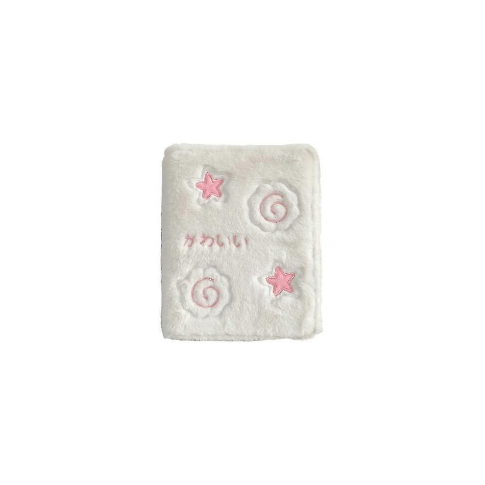 Plush Photo Album 3-Inch Kpop Photocard Storage Holder 6-Hole Binder Mini Card