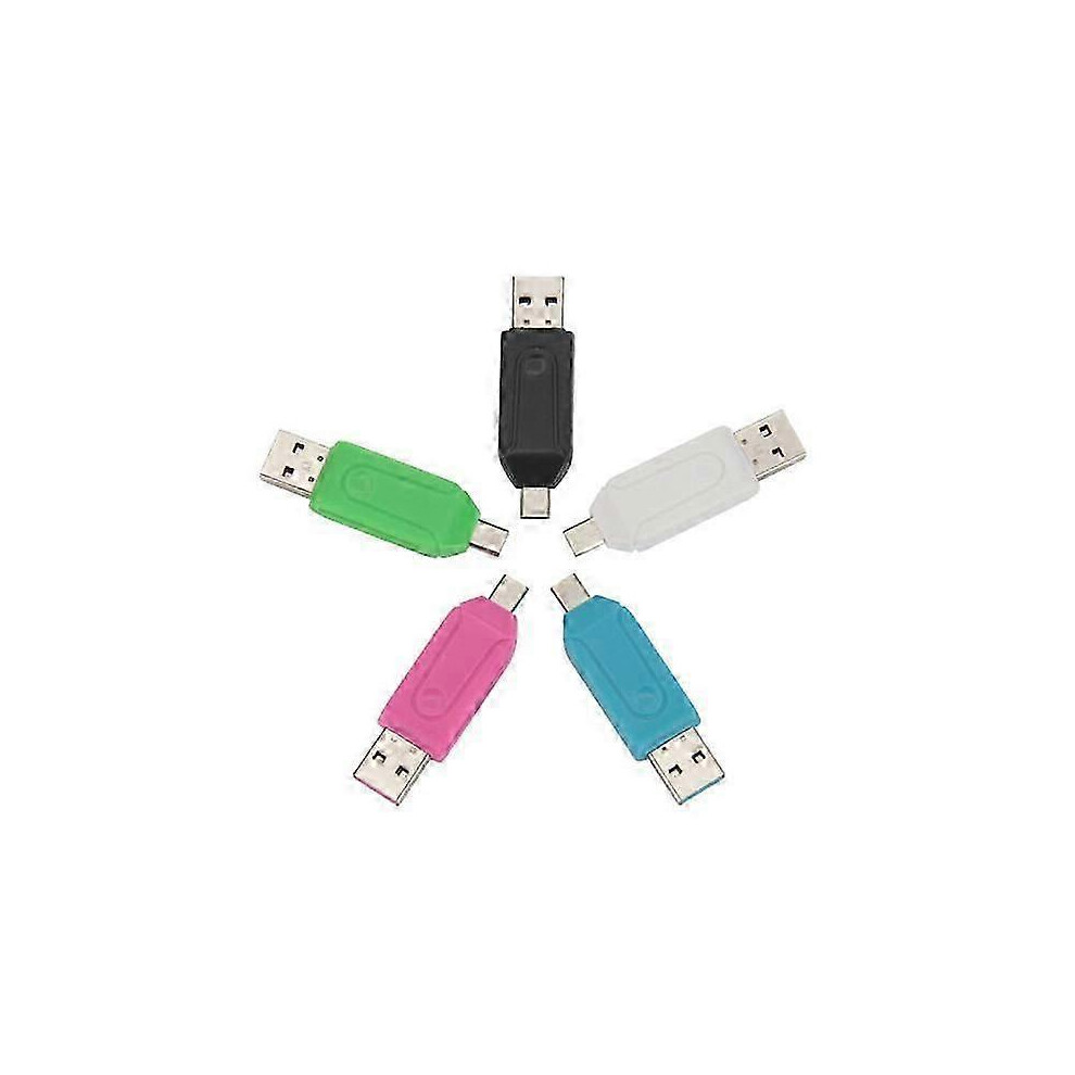 Card Reader 2 In Mini High Speed Otg Driver-Free Anti-Interference 1 Function Universal Usb2.0 Tf Sd-Card 9421490971877