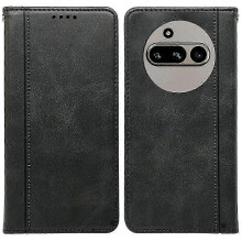 lämplig för Nothing Phone (3a) Fodral Hidden Magnetic Closure Calf Texture Läder Telefonskal -